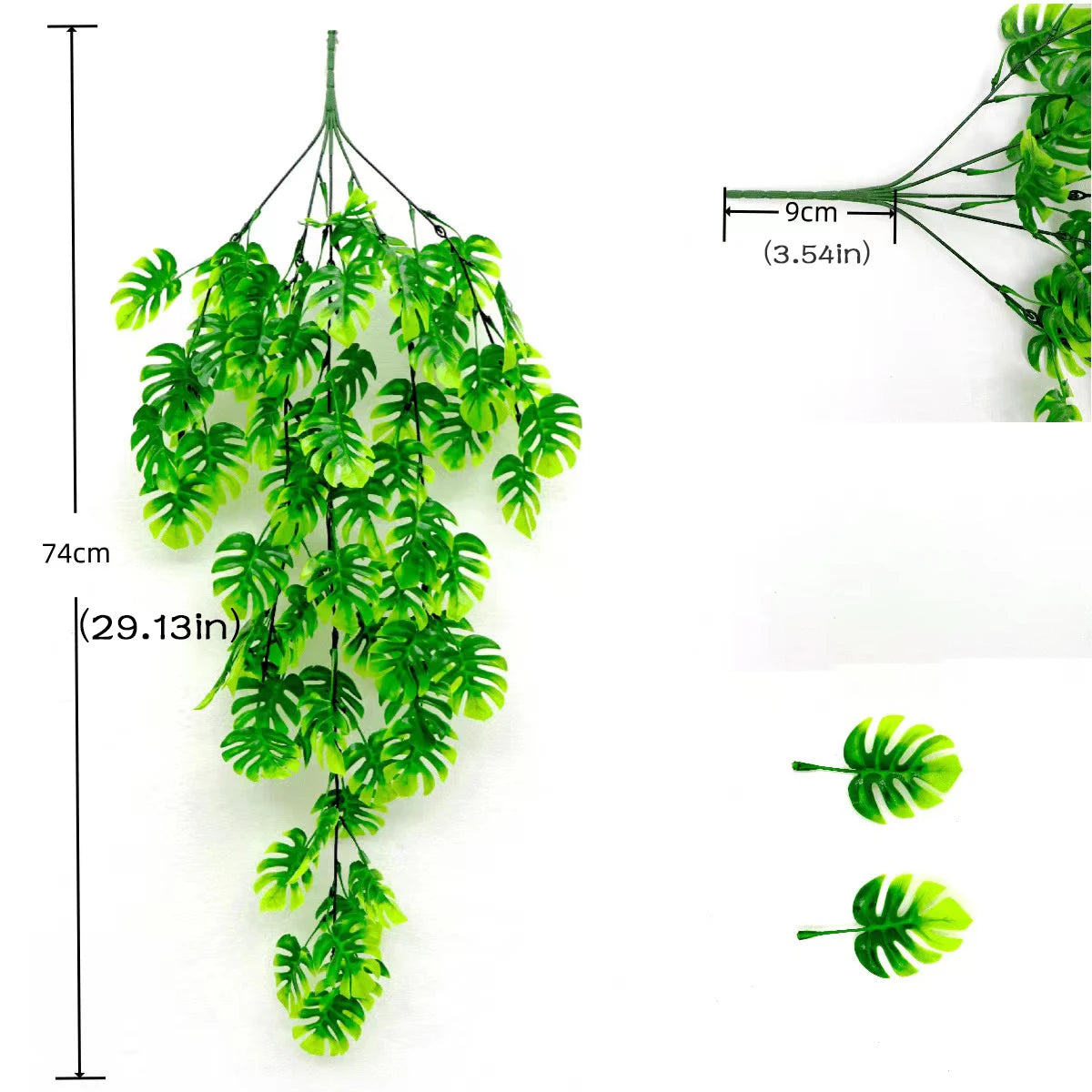 artificial ivy garland rattan vine - home, bridal shower, outdoor decor - 2.1m/2.3m length, hanging fake foliage, greenery creeper, leaf wreath for exhibition use