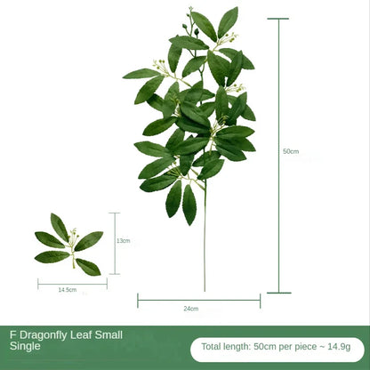 Artificial Eucalyptus Leaf Arrangement - Plastic Decorative Plant for Weddings, Showers, Home or Exhibition Use - Ideal for Desktop and Outdoor Display