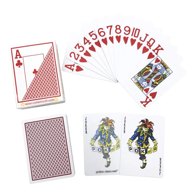 premium plastic poker cards waterproof big number texas gift decks for game nights and tournaments, durable and easy to clean playing cards for all ages