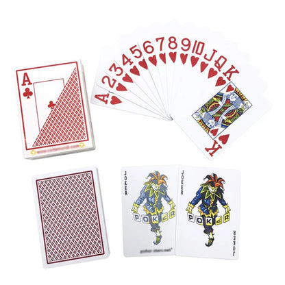 Premium Plastic Poker Cards Waterproof Big Number Texas Gift Decks for Game Nights and Tournaments, Durable and Easy to Clean Playing Cards for All Ages