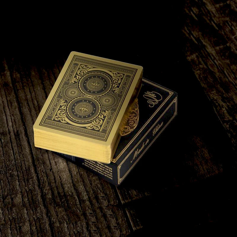 24k gold silver pvc full plastic playing cards waterproof durable poker set - premium quality, thick, easy to handle, perfect for all card games and gatherings