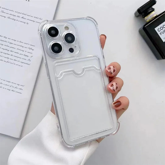 Shockproof Clear Silicone Case for iPhone 14/15/16 Plus, Pro, Max - Anti-Fingerprint, Water-Resistant, Dustproof Protection