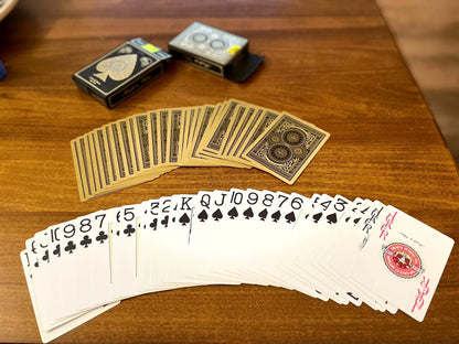 24K Gold Silver PVC Full Plastic Playing Cards Waterproof Durable Poker Set - Premium Quality, Thick, Easy to Handle, Perfect for All Card Games and Gatherings