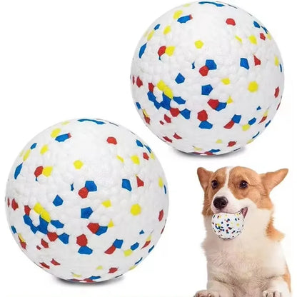 Durable Dog Chew Ball Toy, Lightweight Elastic ETPU, Bite Resistant for Fetch & Play, Ideal for All Dog Sizes, Indoor & Outdoor Use, Single or Double Set Option