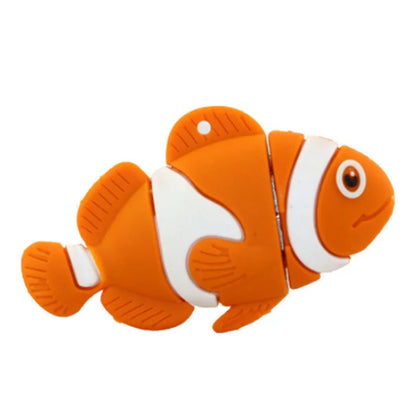 USB Flash Drive Cartoon Dolphin 4GB 8GB 16GB Silicone Fish Memory Stick USB 2.0 Pen Drive for Car Music, Office, Gifts - High Speed Storage Device