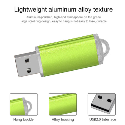 Metal USB Flash Drive 64GB 32GB 16GB 8GB 4GB USB 2.0, High Speed Memory Stick for Windows, Photography, and Business Use
