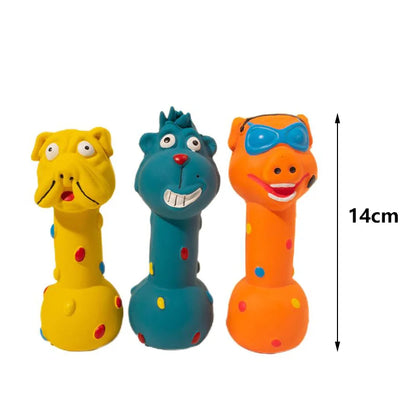 Latex Animal-Shaped Squeaky Dog Toy - Durable, Bite-Resistant, Fun Pet Play for Small to Large Dogs, Ideal for Chewing and Engaging Playtime Activities
