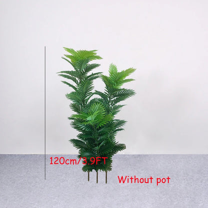 150cm Tall Artificial Palm Tree with Real Touch Leaves, Indoor Outdoor Decorative Fake Plant for Home, Office, Garden, Shop, Party, Exhibition, Jungle Theme Decor