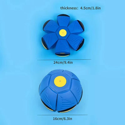 Transforming Flying Saucer Stomp Ball Toy for Kids & Pets, Indoor Outdoor Fun, Stress Relief, Durable Plastic Puzzle Disc, Bright Colours, Easy to Carry and Assemble