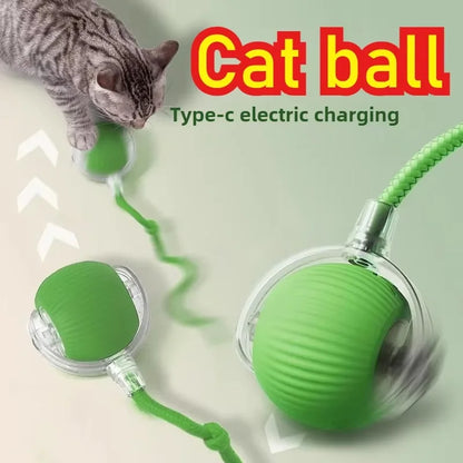 Grey B0DPFDXT9M 4.6 Automatic Rolling Ball Interactive Ball Cat Toys Pet Supplies Electric Dog Training Cat Teaser simulated Rat Rechargeable