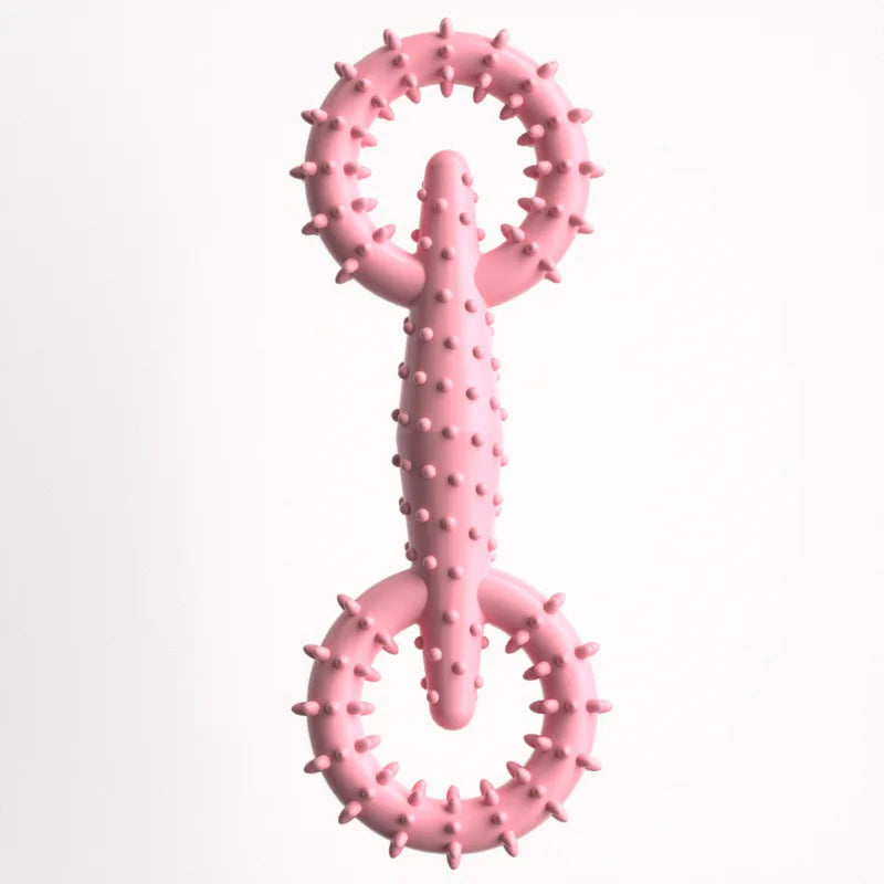 durable dog chew toy for small breeds, premium rubber, bite resistant, teeth cleaning aid, puppy teething, indoor outdoor play, enhances pet dental health