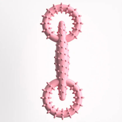 Durable Dog Chew Toy for Small Breeds, Premium Rubber, Bite Resistant, Teeth Cleaning Aid, Puppy Teething, Indoor Outdoor Play, Enhances Pet Dental Health