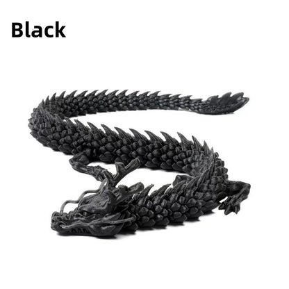 60/45/30cm 3D printed Chinese dragon Shenlong crafts ornamentsToy joint movable dragon Model Home Office Decoration Decor Gifts
