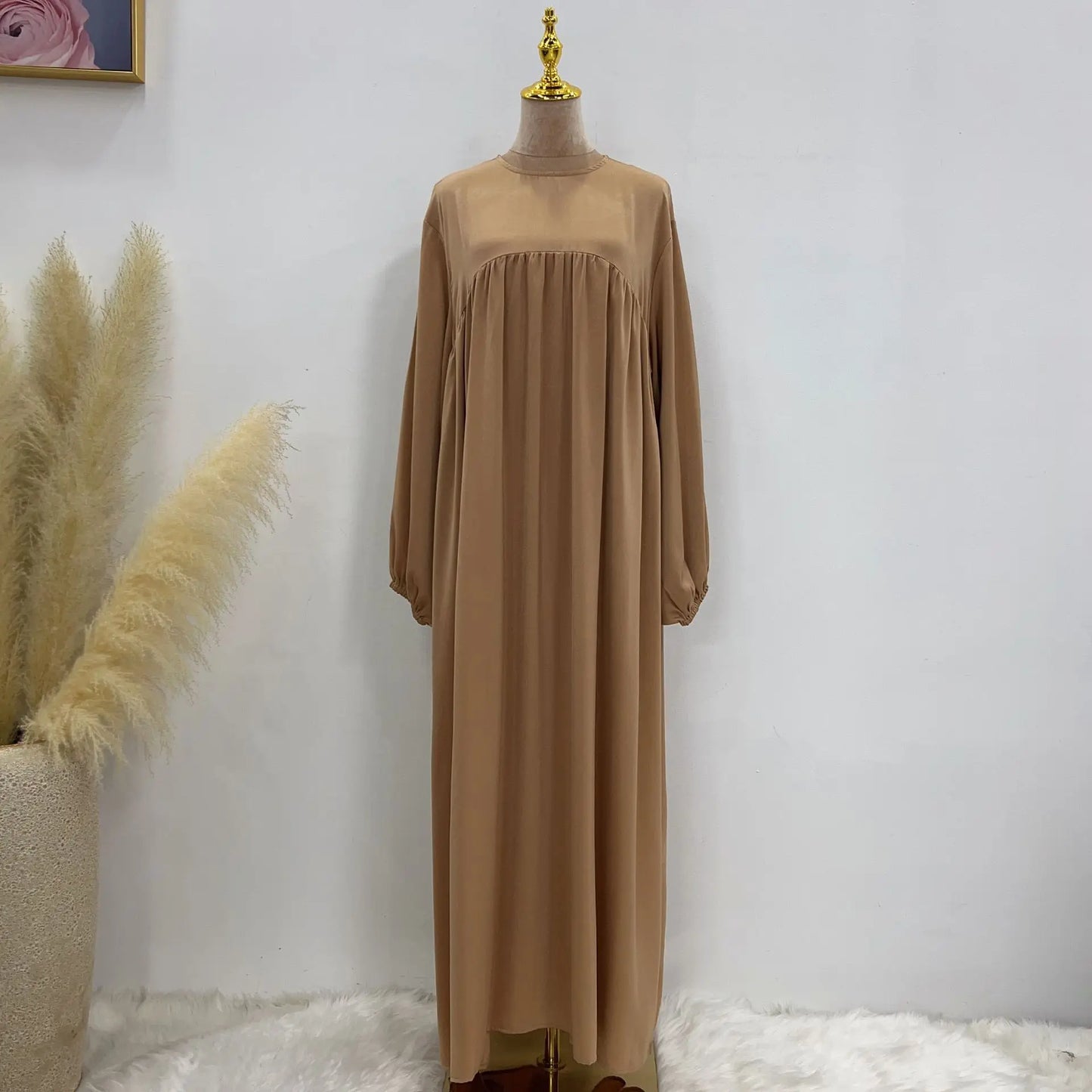 modest loose muslim dress abaya eid ramadan elegant with pocket for women, comfortable fit, stylish design, perfect for prayer and daily wear, various colors available