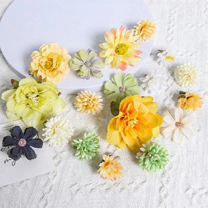 Artificial Silk Rose Flowers, 3/21 Pcs, Mixed Colours, Home and Wedding Decor, Anniversary, Baby Shower, Birthday, DIY Crafts, Decorative Bouquets, Indoor Use