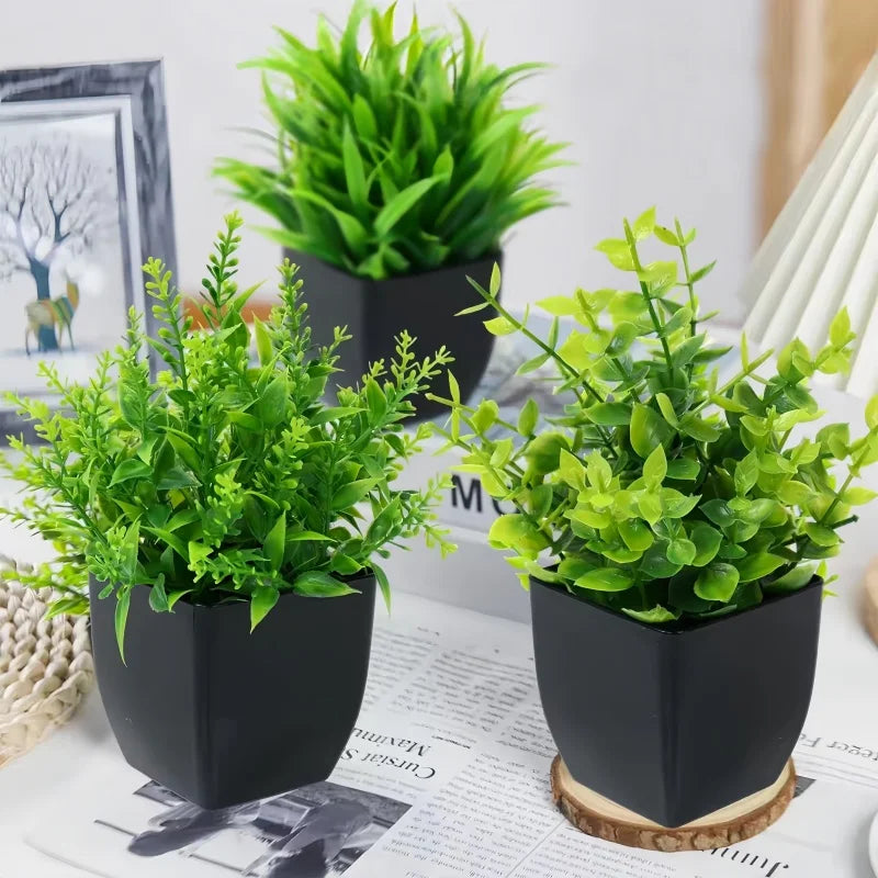 artificial green plant decoration - plastic branch for home, office, outdoor garden, wedding, party, exhibition display, engage greenery enhancer