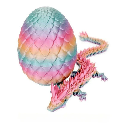 1PCS 3D Printed Dragon Egg Full Joint Model Movable Jewelry Toy Game