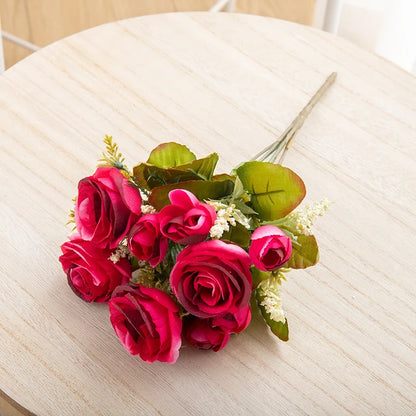 Silk Peony Rose Artificial Flower Bouquet for Wedding, Home Decor, Bridal Props, Indoor Events, Gift Arrangement, Photography Backdrop, Versatile Floral Accent