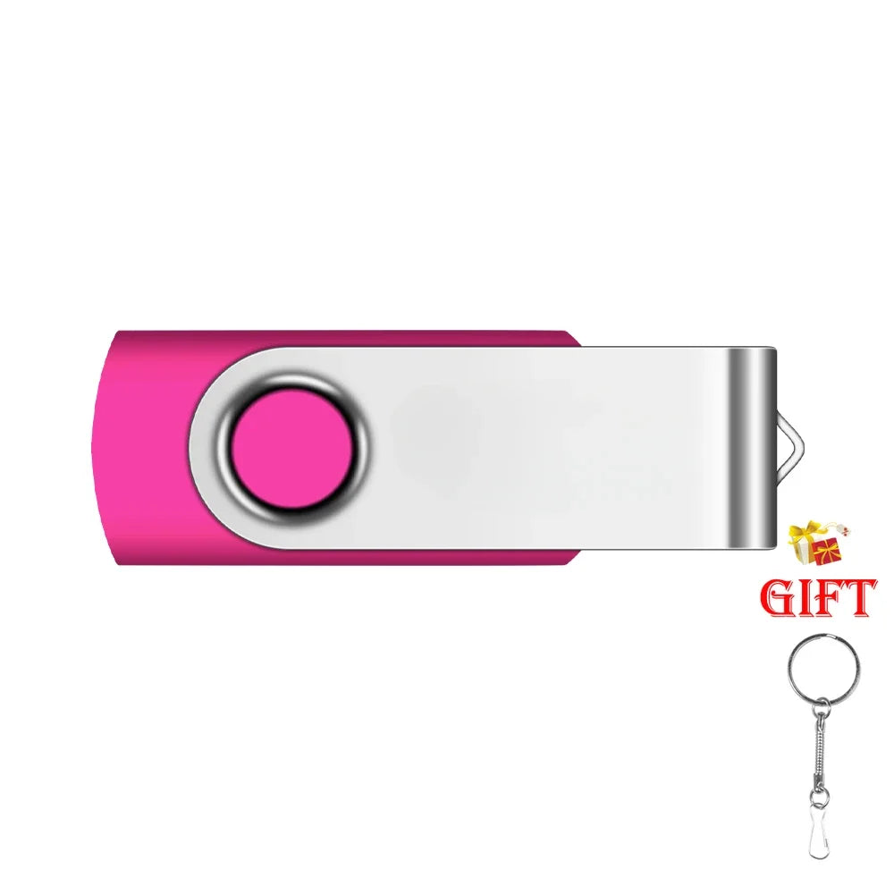 usb flash drive 128gb/64gb/32gb/16gb/8gb/4gb memory stick - high speed, colourful, portable storage for laptop, pc, tv - creative business gift keychain