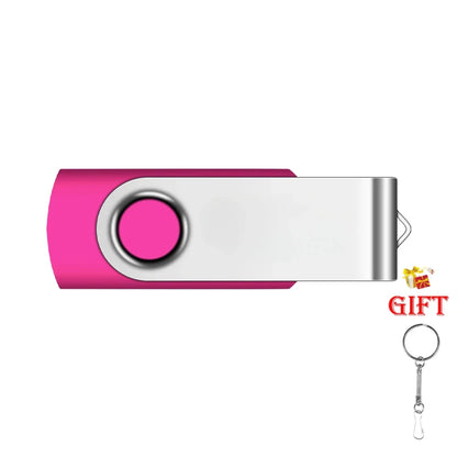 USB Flash Drive 128GB/64GB/32GB/16GB/8GB/4GB Memory Stick - High Speed, Colourful, Portable Storage for Laptop, PC, TV - Creative Business Gift Keychain