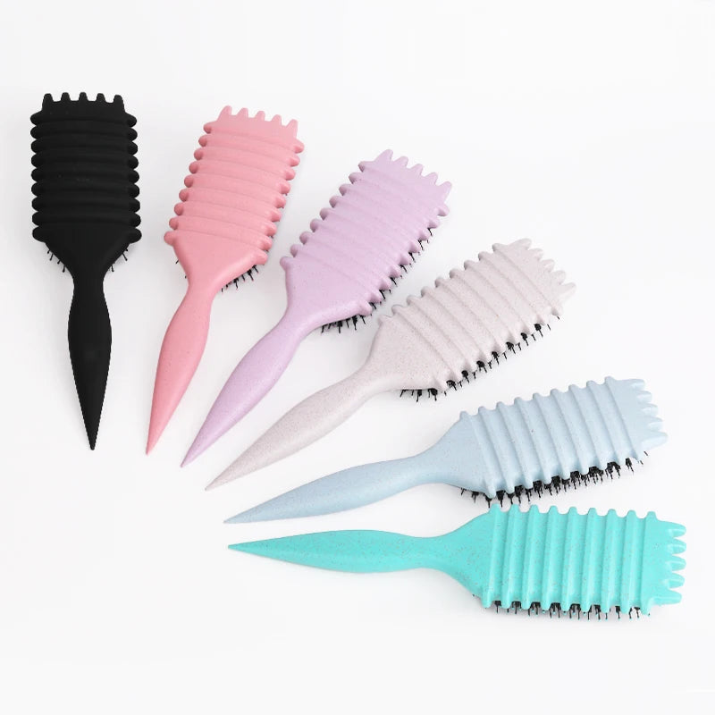 b0czqydwfr salon styling curly hair styling brush curl hair brush for combing and shaping men's and women's curls reduce pulling tools