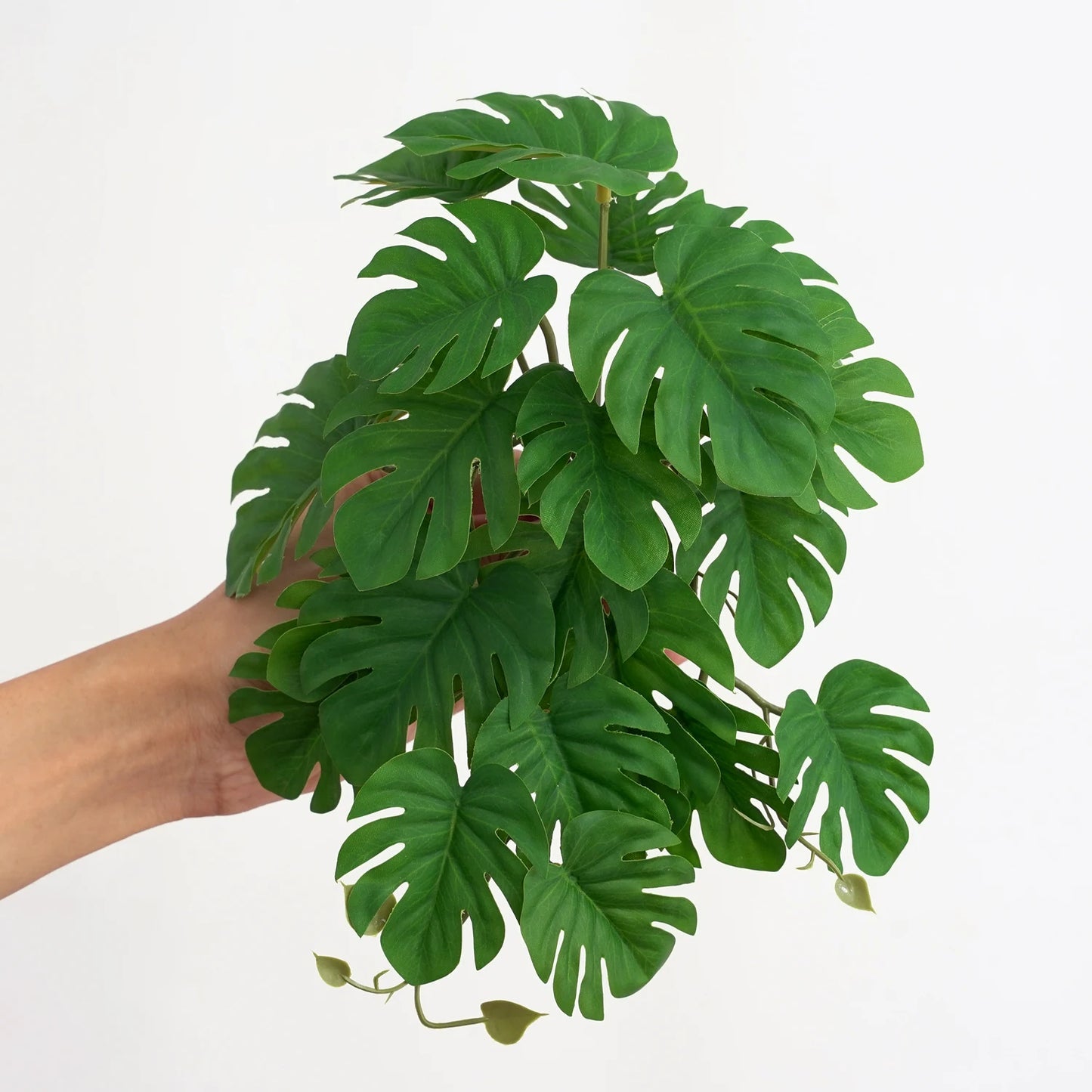 artificial plant monstera pothos, lifelike leaf with stem, decorative greenery for living room, hotel, office, and window display, indoor and outdoor home decor