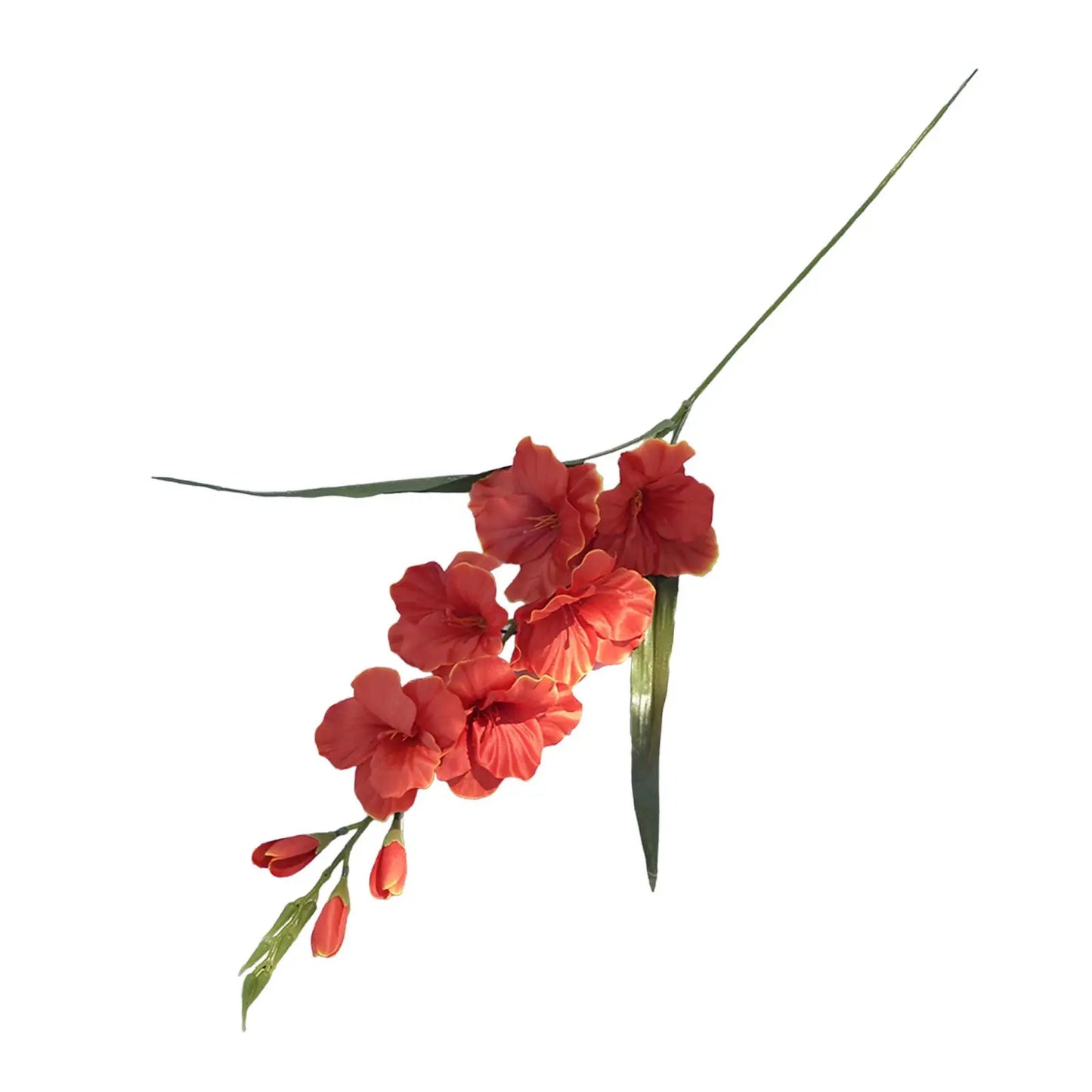 artificial gladiolus silk flower branches for wedding, party, office, valentine's, home decor, table centerpieces, anniversary, outdoor, vase filler, gift idea
