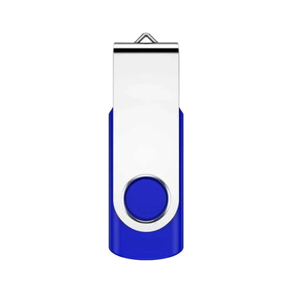 USB Flash Drive 128GB 64GB 32GB 16GB 8GB 4GB Swivel Design, Metal Pen Drive, Cle USB 2.0 Portable Memory Stick, Multiple Colours, CE & RoHS Certified, Real Capacity