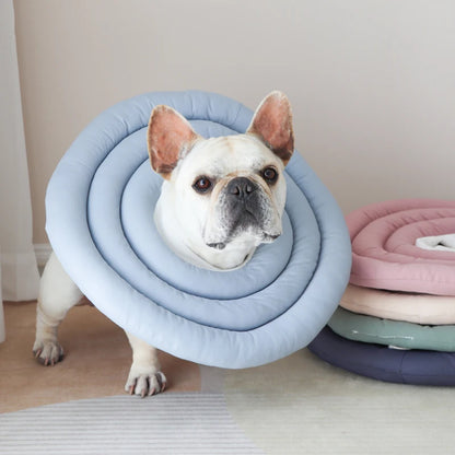 B0D3W94KNF PINK USA Pet Dog Cat Protection Collar Adjustable Elizabethan Collar Wounds Recovery Collar Waterproof Dog & Cat Neck Cones