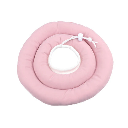 B0D3W94KNF PINK USA Pet Dog Cat Protection Collar Adjustable Elizabethan Collar Wounds Recovery Collar Waterproof Dog & Cat Neck Cones