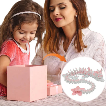 3D Printed Crystal Dragon Fidget Toy Cherry Blossom Decor Birthday Gift