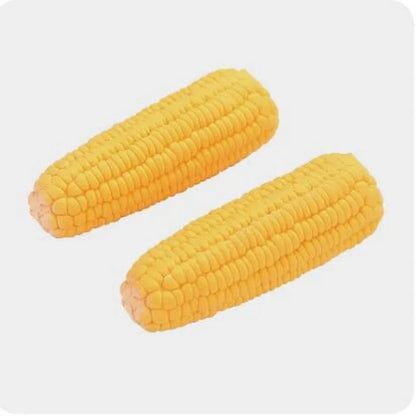 Squeaky Dog Chew Toy, Corn-Shaped, Durable Rubber & Latex, Engaging for Small Dogs, Aids Dental Health, Interactive Pet Supplies, Ideal for Training & Play