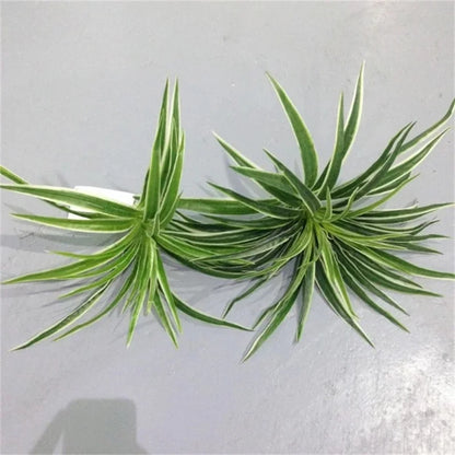 Artificial Silk Chlorophytum Branch Faux Plant for Indoor Desktop Decor, Ideal for Office, Home, and Outdoor Exhibitions - No Pot