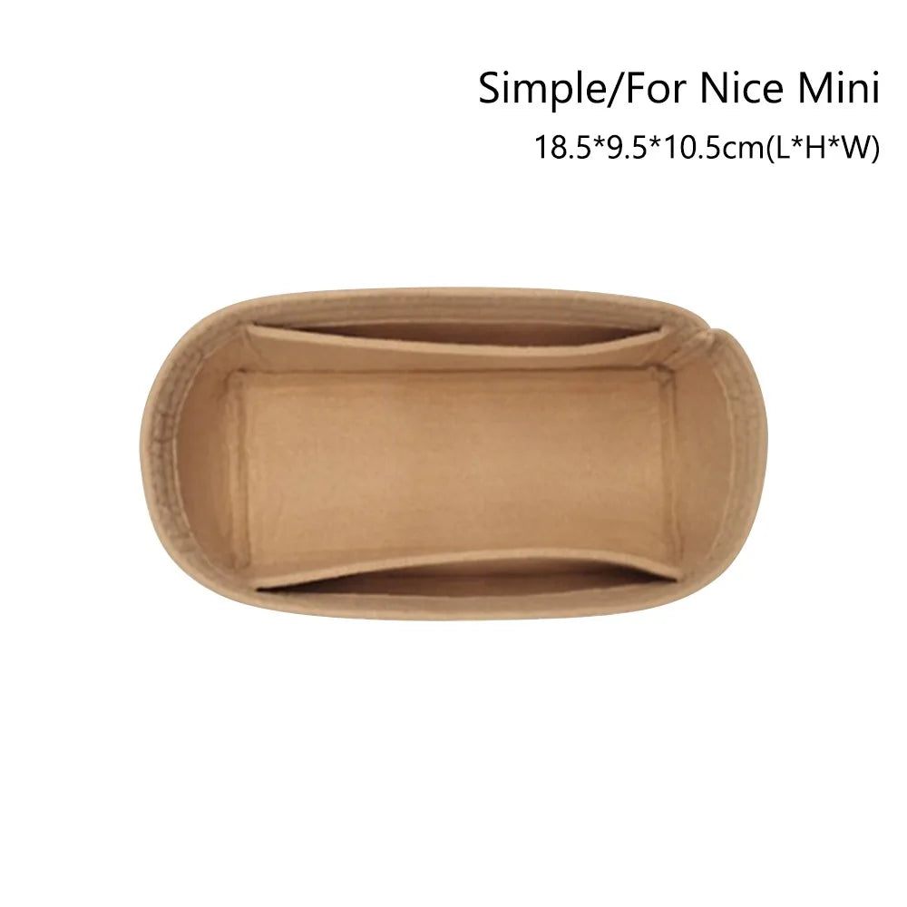 soft pouch organizer felt insert bag inner bag handbag insert bag purse linerfor longchamp le pliage backpack bag