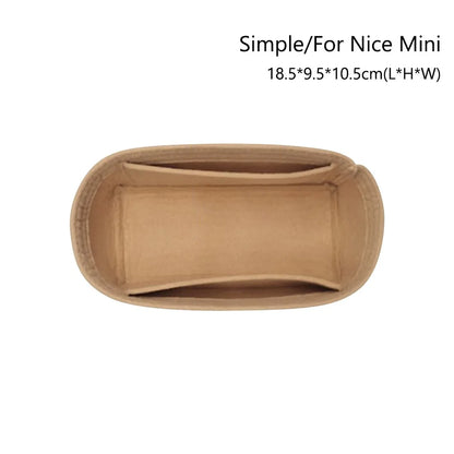 Soft Pouch Organizer Felt Insert Bag Inner Bag Handbag Insert Bag Purse LinerFor Longchamp Le Pliage Backpack Bag