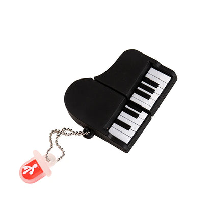 Musical Instrument USB Flash Drive 64GB/32GB/128GB Silicone Pen Drive, Piano Guitar Violin Design, USB2.0 Memory Stick for Data Storage and Transfer