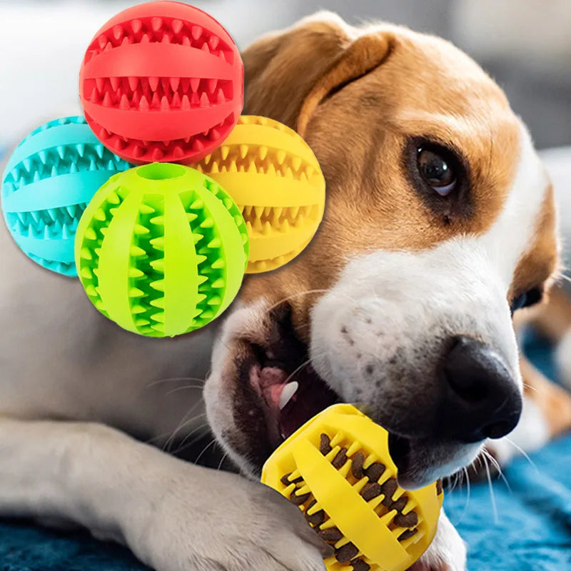 b0fgdgrw98 natural rubber pet dog toys dog chew toys tooth cleaning treat ball rubber ball pet cleaning teeth grinding leakage ball dog toy
