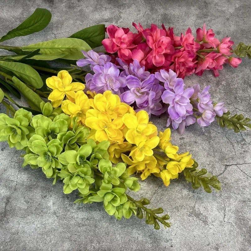 artificial hyacinth floral branch - violet pp material for home decoration, wedding, anniversary, birthday, bridal shower, indoor use, non-toxic, realistic look