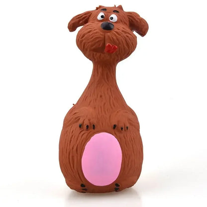Latex Animal-Shaped Squeaky Dog Toy - Durable, Bite-Resistant, Fun Pet Play for Small to Large Dogs, Ideal for Chewing and Engaging Playtime Activities