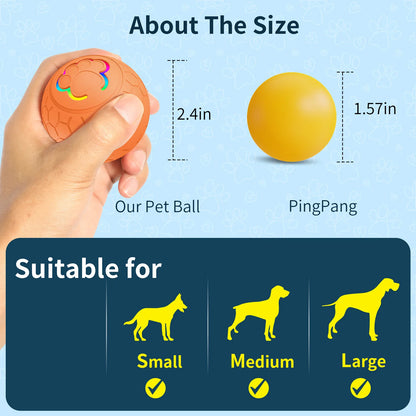 Interactive Dog Ball Toy, Electric Remote-Controlled Bouncing, Durable Chew-Resistant Plastic, Engaging Pet Training Game, Indoor/Outdoor Fun, Battery Operated