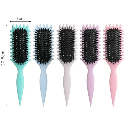B0CZQYDWFR Salon Styling Curly Hair Styling Brush Curl Hair Brush for Combing and Shaping Men's and Women's Curls Reduce Pulling Tools