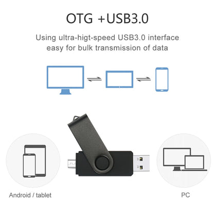 2 IN 1 OTG Pen Drive 128GB High Speed USB 3.0 Flash Drive 64GB Rotatable Memory Stick for Easy Data Storage and Transfer Key Chain USB Stick 16GB Mini U Disk