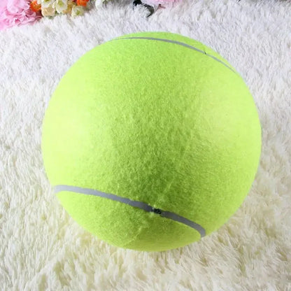 Large Plush Tennis Ball Toy for Dogs, Interactive Fleece Chew & Training Aid, Durable Exercise & Play, 7/8/9.5 Inch, Great for Indoor & Outdoor Pet Fun