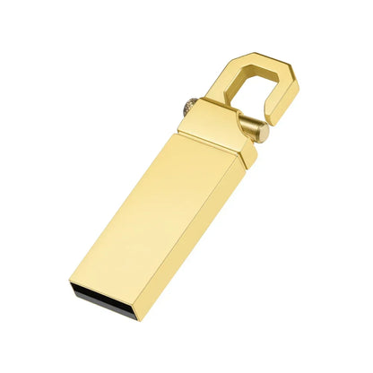 Waterproof Metal USB 2.0 Flash Drive 128GB Portable Memory Stick 64GB 100% Real Capacity Pen Drive 32GB High Speed U Disk 16GB Shatterproof USB Memory Stick
