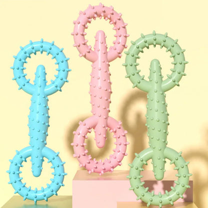 Durable Dog Chew Toy for Small Breeds, Premium Rubber, Bite Resistant, Teeth Cleaning Aid, Puppy Teething, Indoor Outdoor Play, Enhances Pet Dental Health