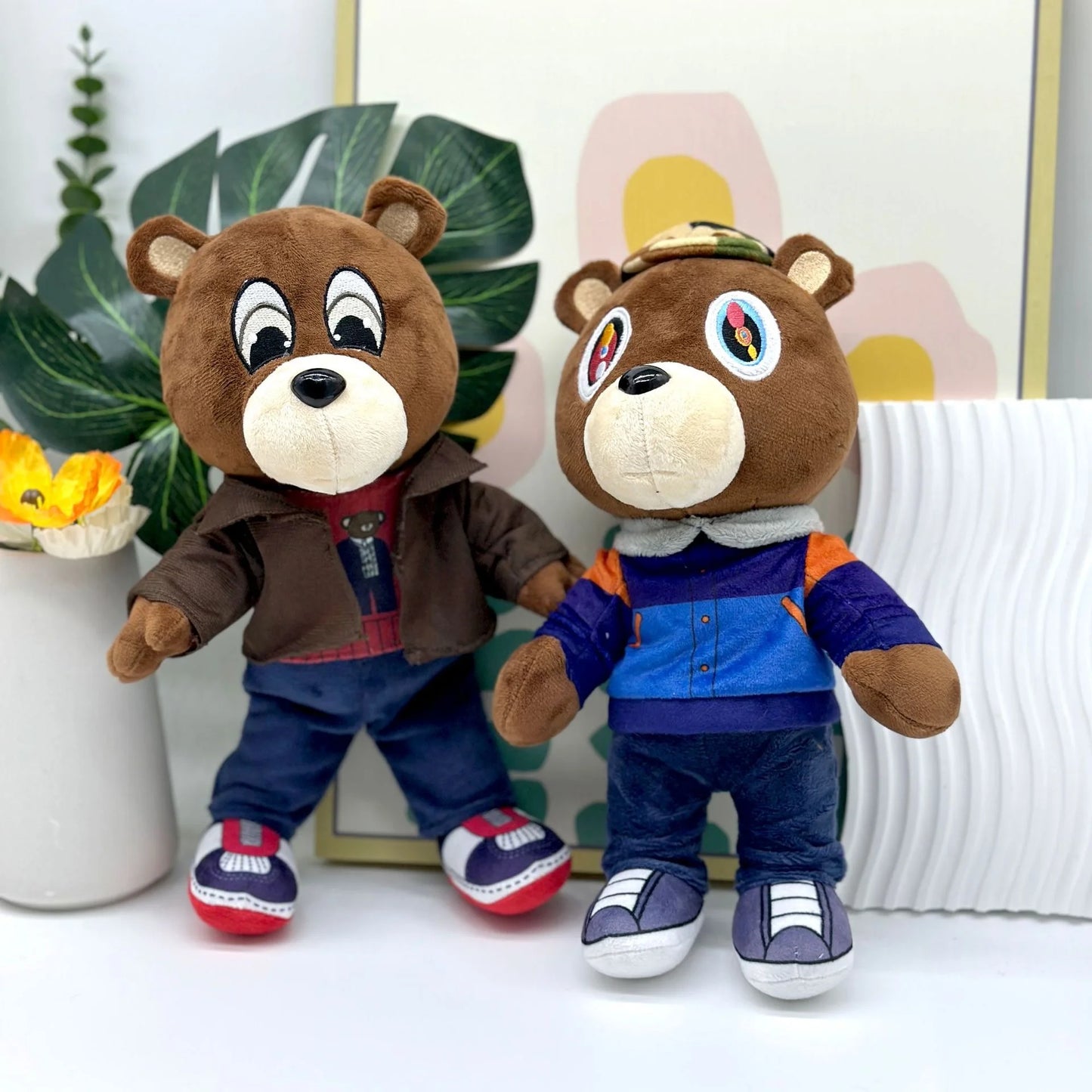 b0cxhrlmmg kanye teddy bear plush toy cartoon bear dolls stuffed soft toy christmas birthday gift for children 26cm-30cm