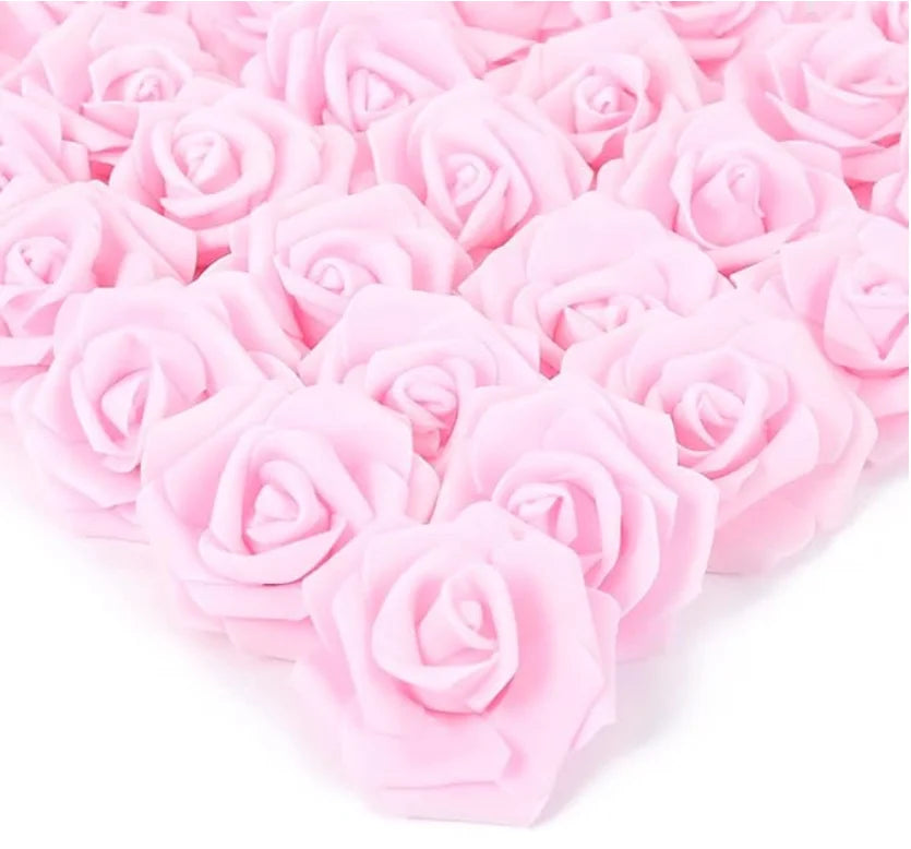 artificial foam rose flowers 10/20/50 pack for home decoration, wedding centrepieces, party bouquets, events, indoor decor, realistic floral heads for crafts