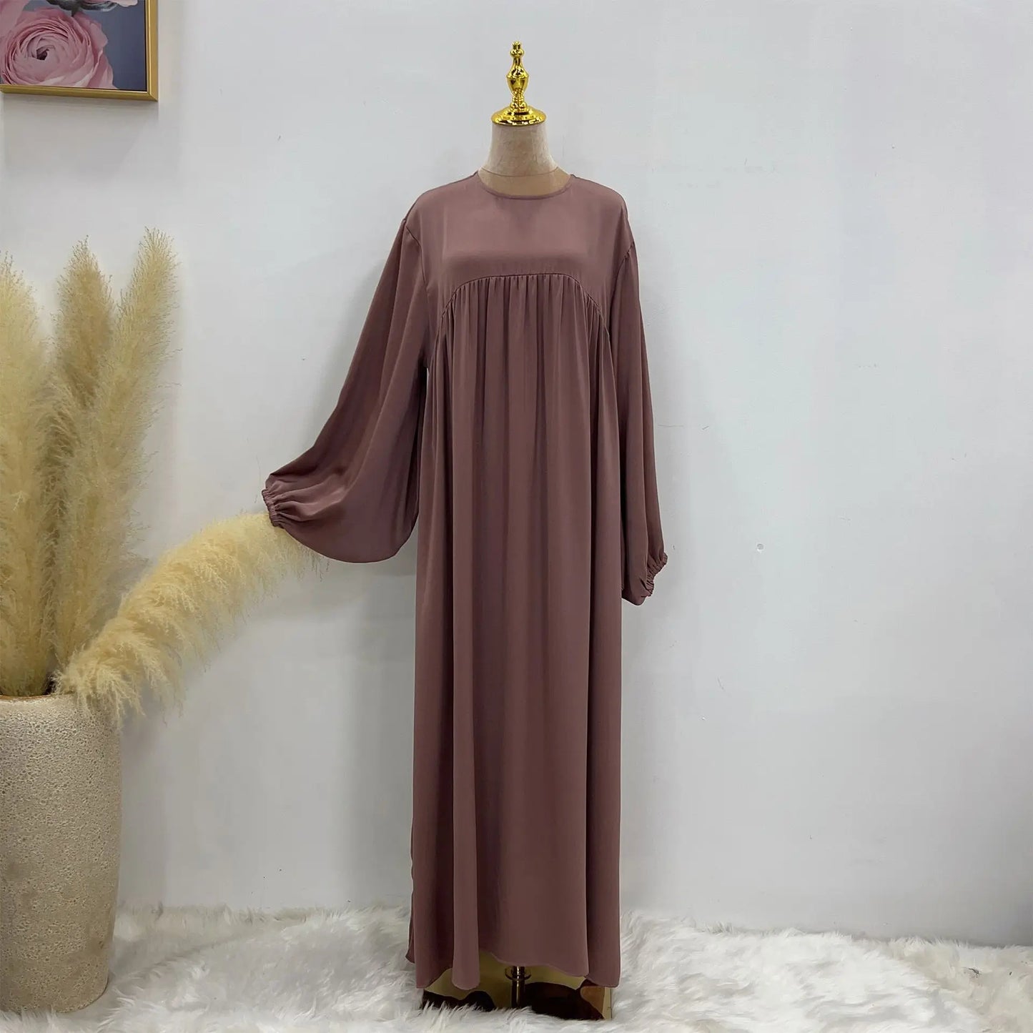 modest loose muslim dress abaya eid ramadan elegant with pocket for women, comfortable fit, stylish design, perfect for prayer and daily wear, various colors available