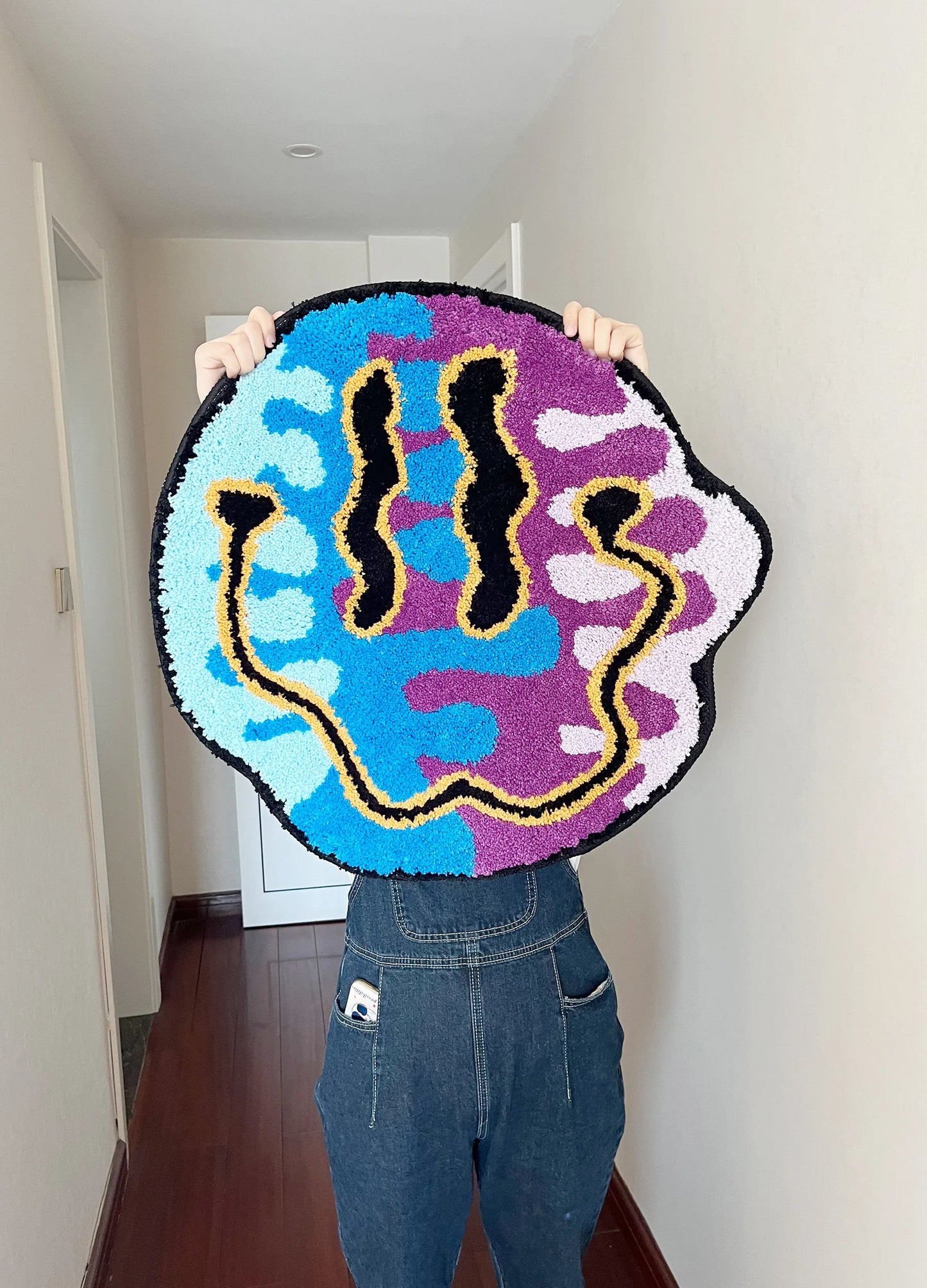 magical nordic tufting rug bedroom mat geometric living room carpet aesthetic home decor non-slip floor tidy foot pad bedside doormat