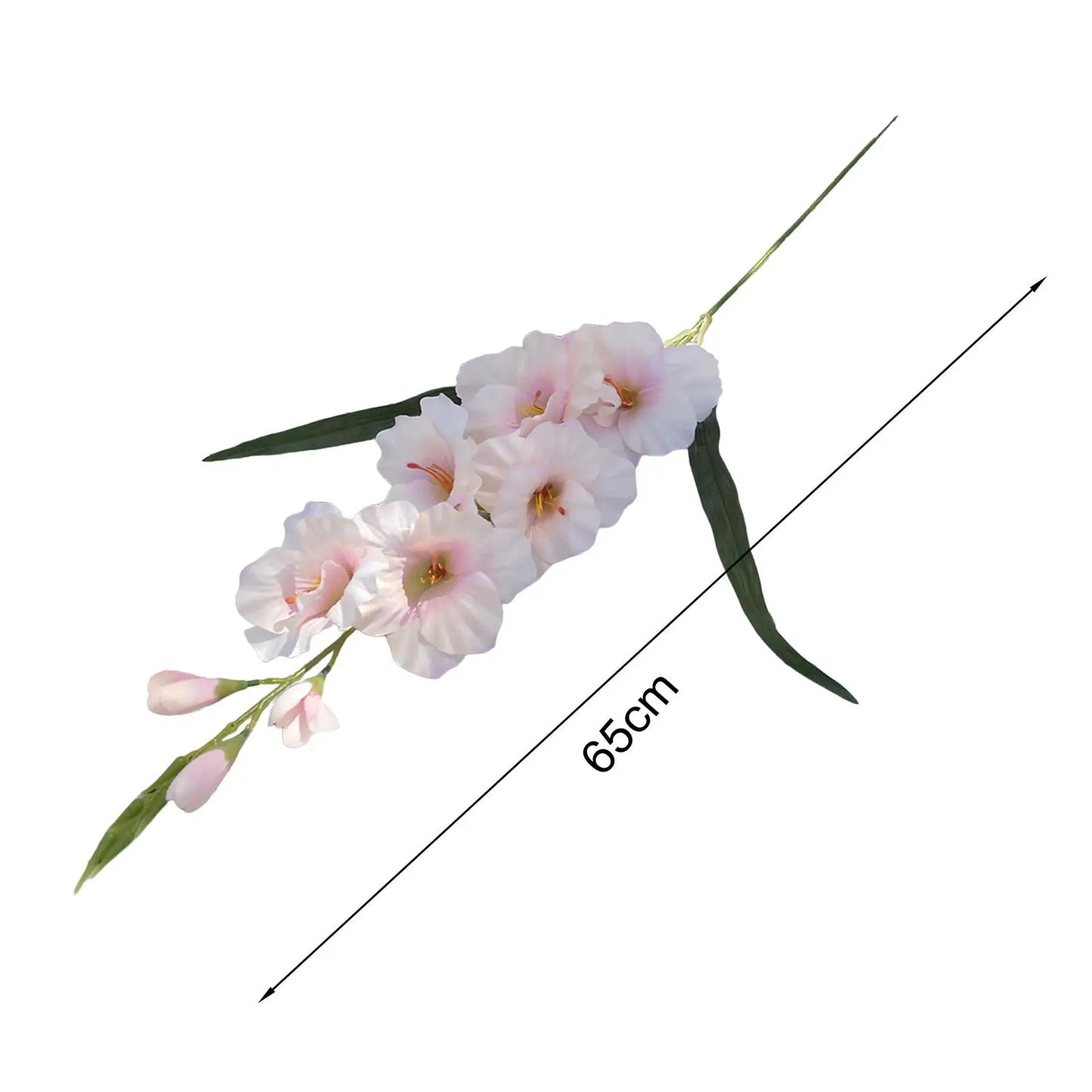 artificial gladiolus silk flower branches for wedding, party, office, valentine's, home decor, table centerpieces, anniversary, outdoor, vase filler, gift idea